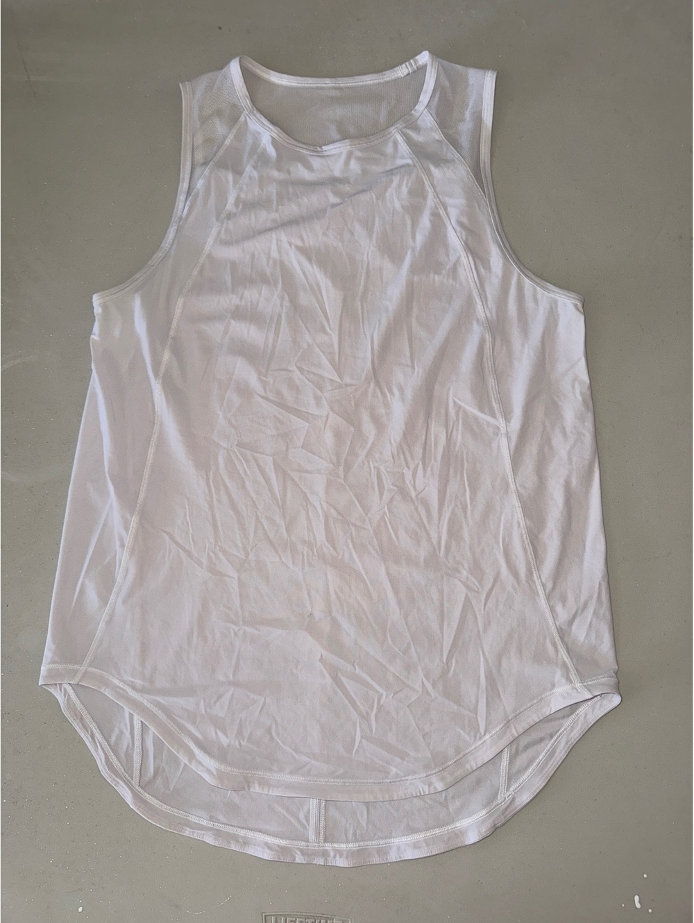 Lululemon white tank top size medium